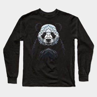 Tribal Frontal Panda Long Sleeve T-Shirt